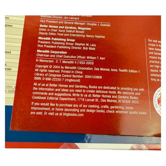 Better Homes and Gardens Limited Edition 75th Anniversary 1930-2005 Book Binder - Picture 14 of 16